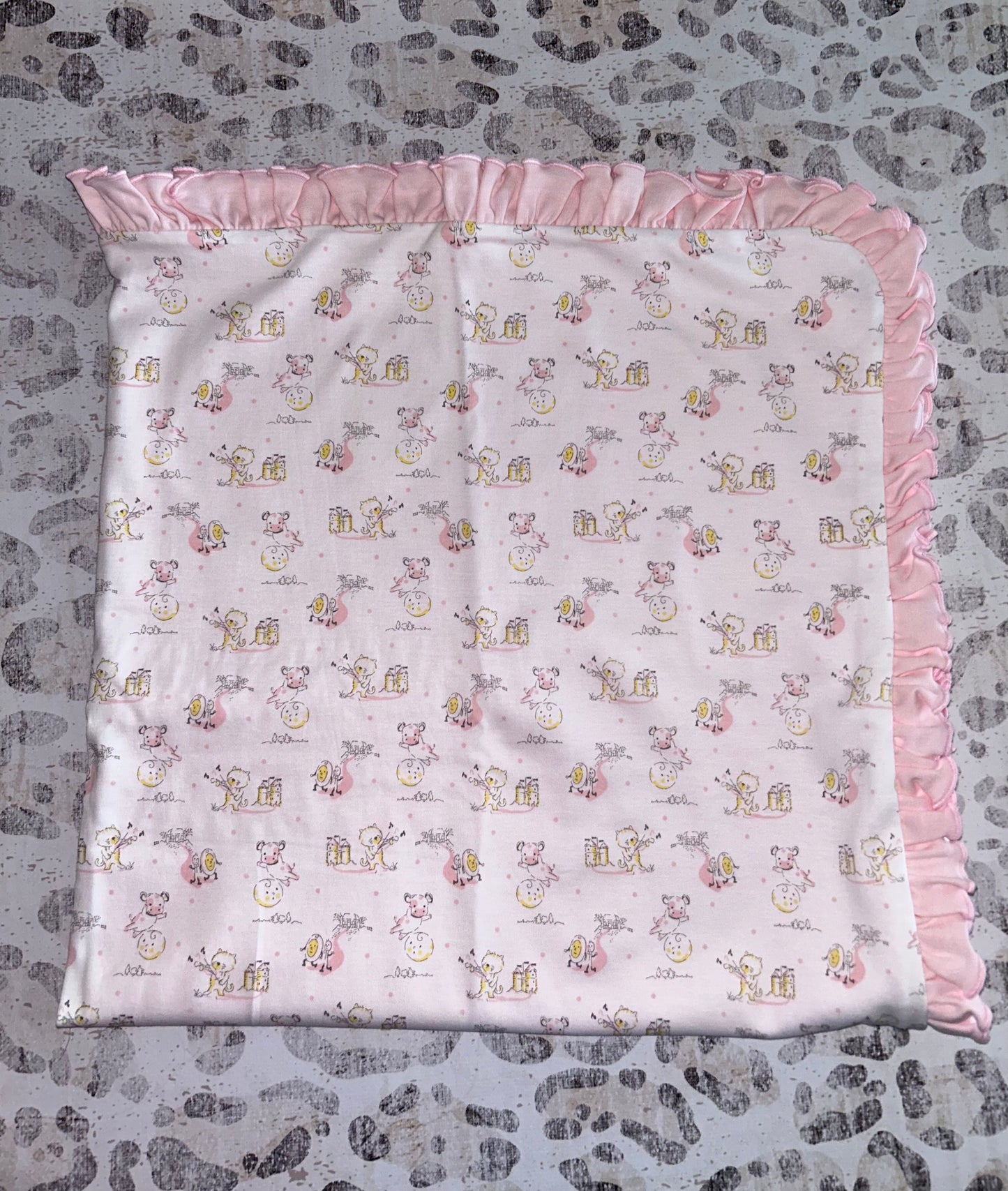 Baby Loren Nursery Rhymes Pink Pima BLANKET