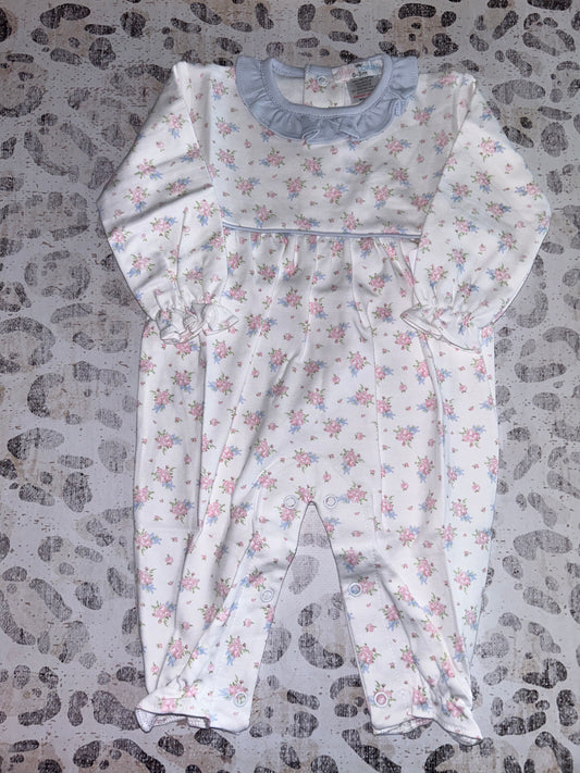 Baby Loren Roses and Bows Pima Romper