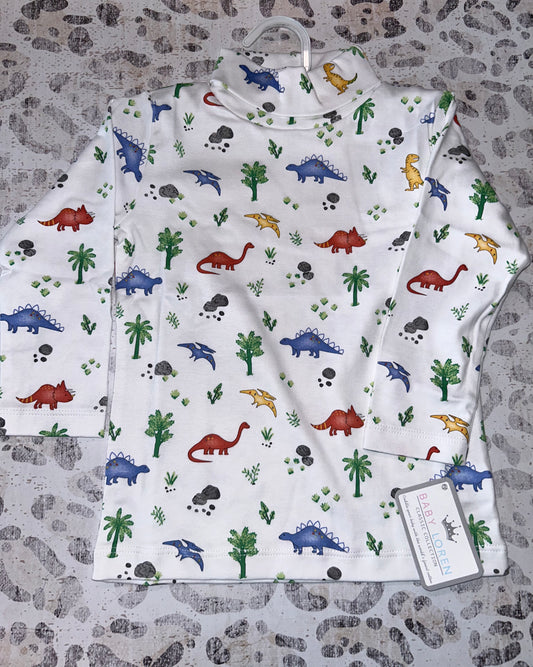 Baby Loren Dinosaurus Pima Turtleneck