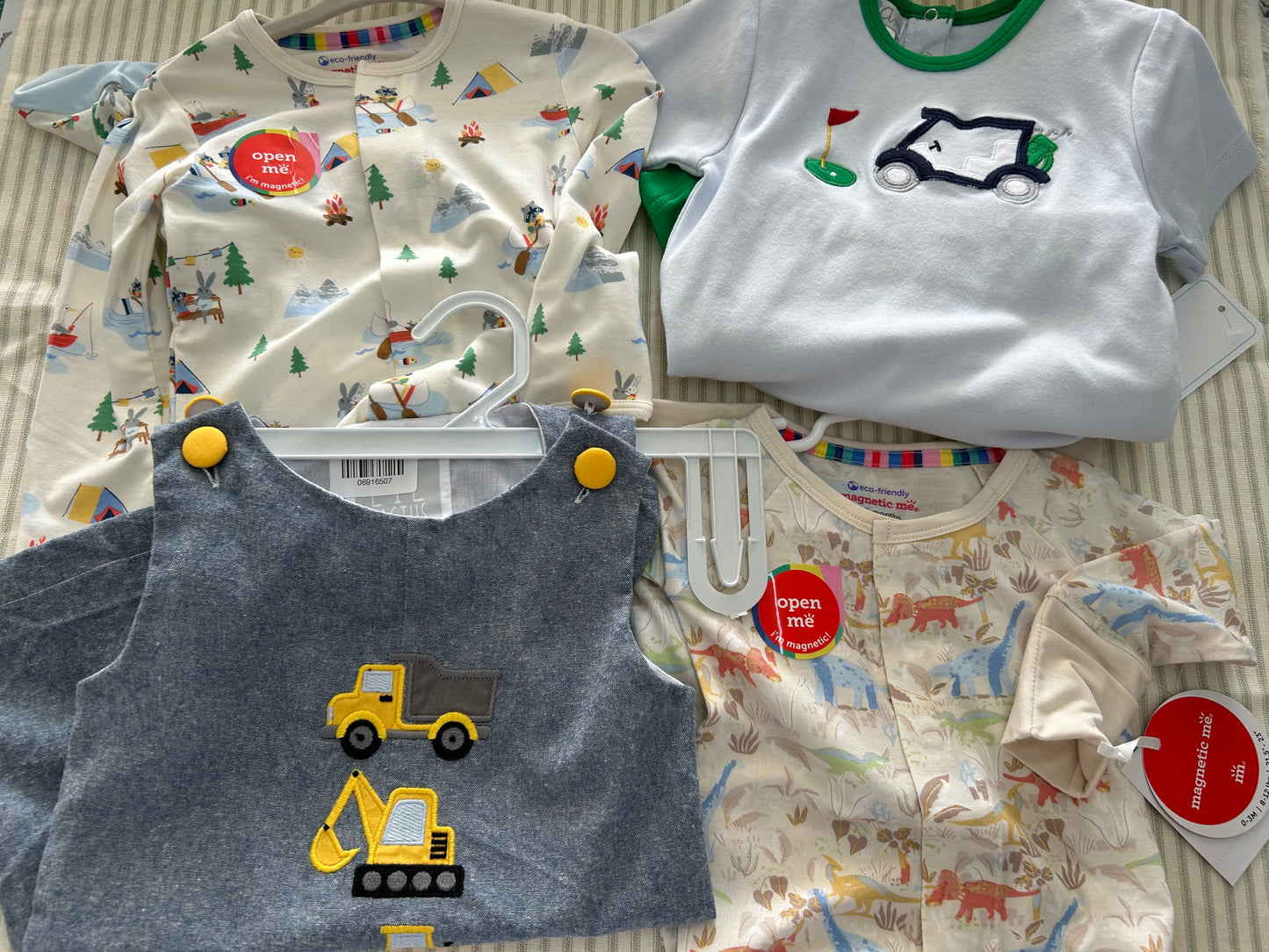 magnetic Me outfits, golf outfit, construction romper - Hillis Baby