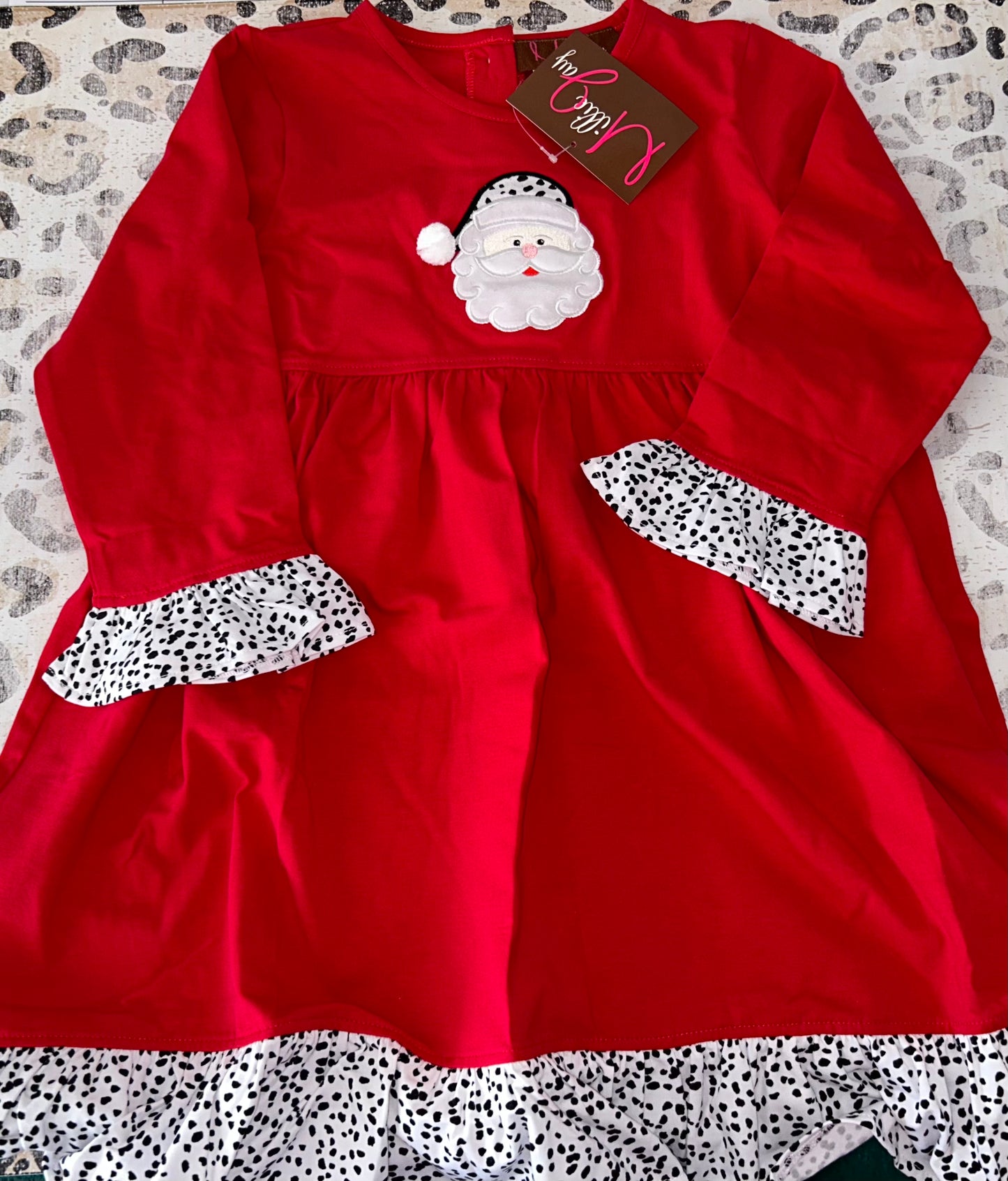 Millie Jay Santa Applique Dress