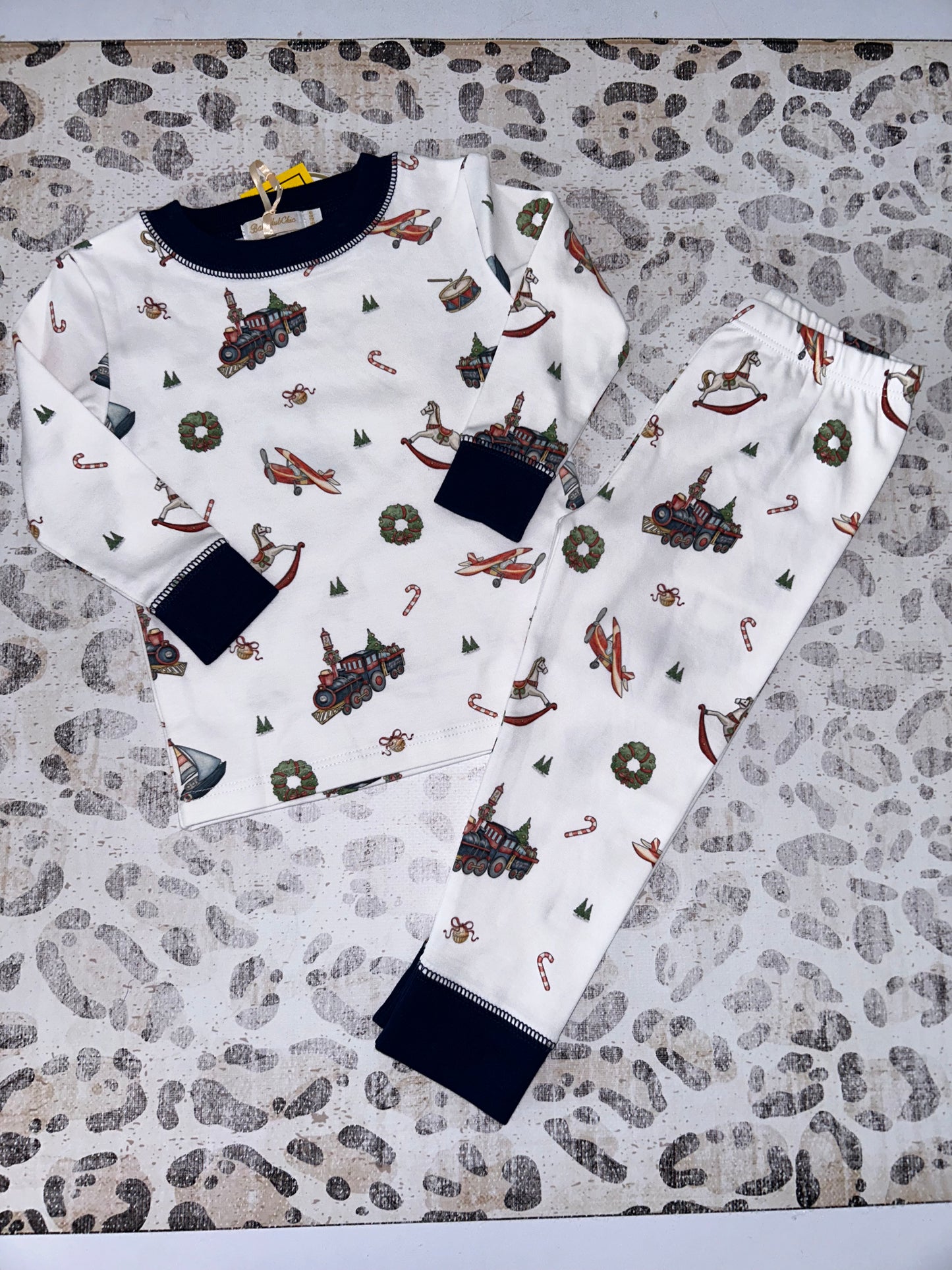 Baby Club Chic Christmas Toys pj set