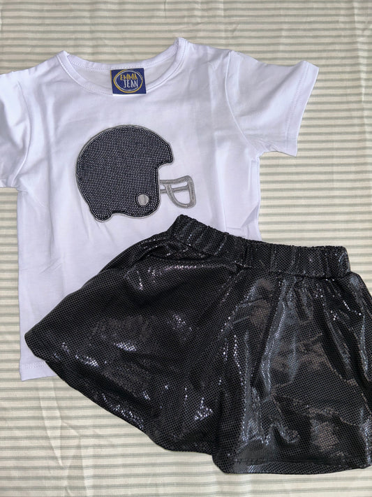 Emma Jean Kids Black Sparkle Skort