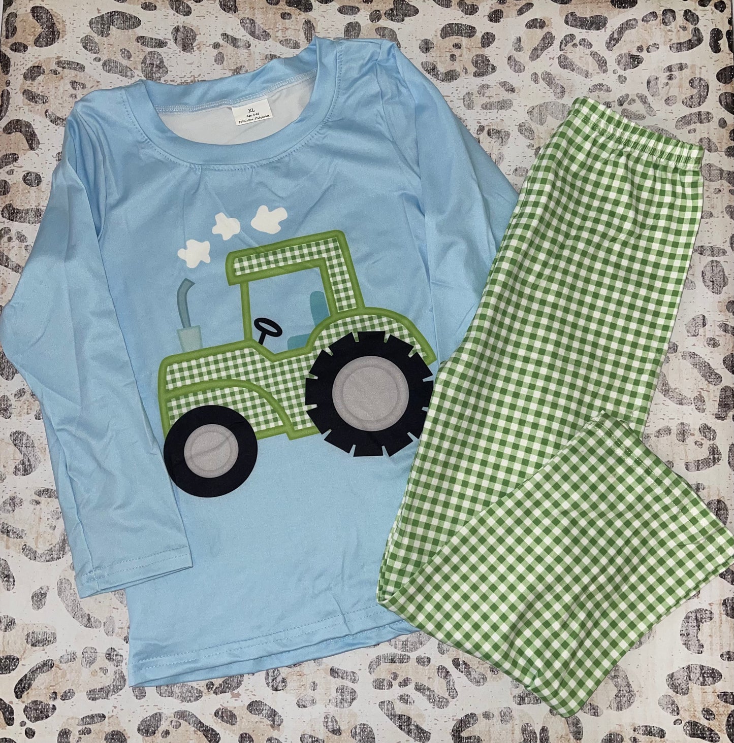 Long Sleeve Tractor Outfit Set