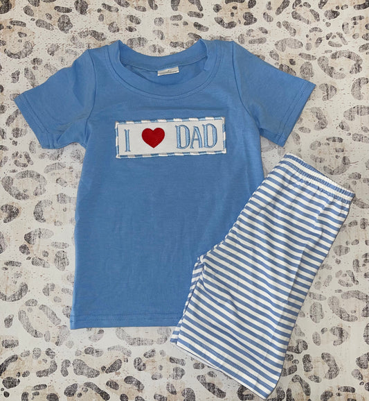 I Love Dad Outfit Set