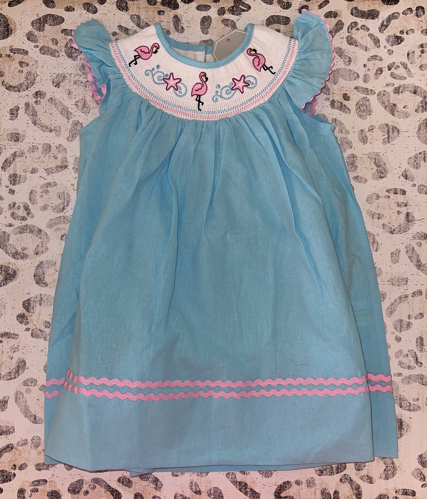 Lil Cactus Blue Flamingo Dress