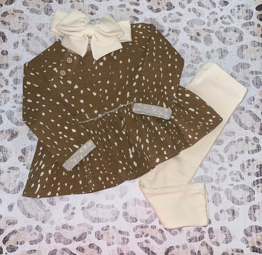 Mudpie Fawn Baby 3 Piece Set