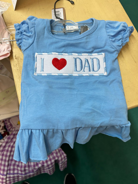 I love dad outfit - Holliman Baby