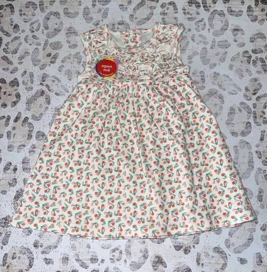 Magnetic Me Cream Cherry Dress with Matching Bloomers