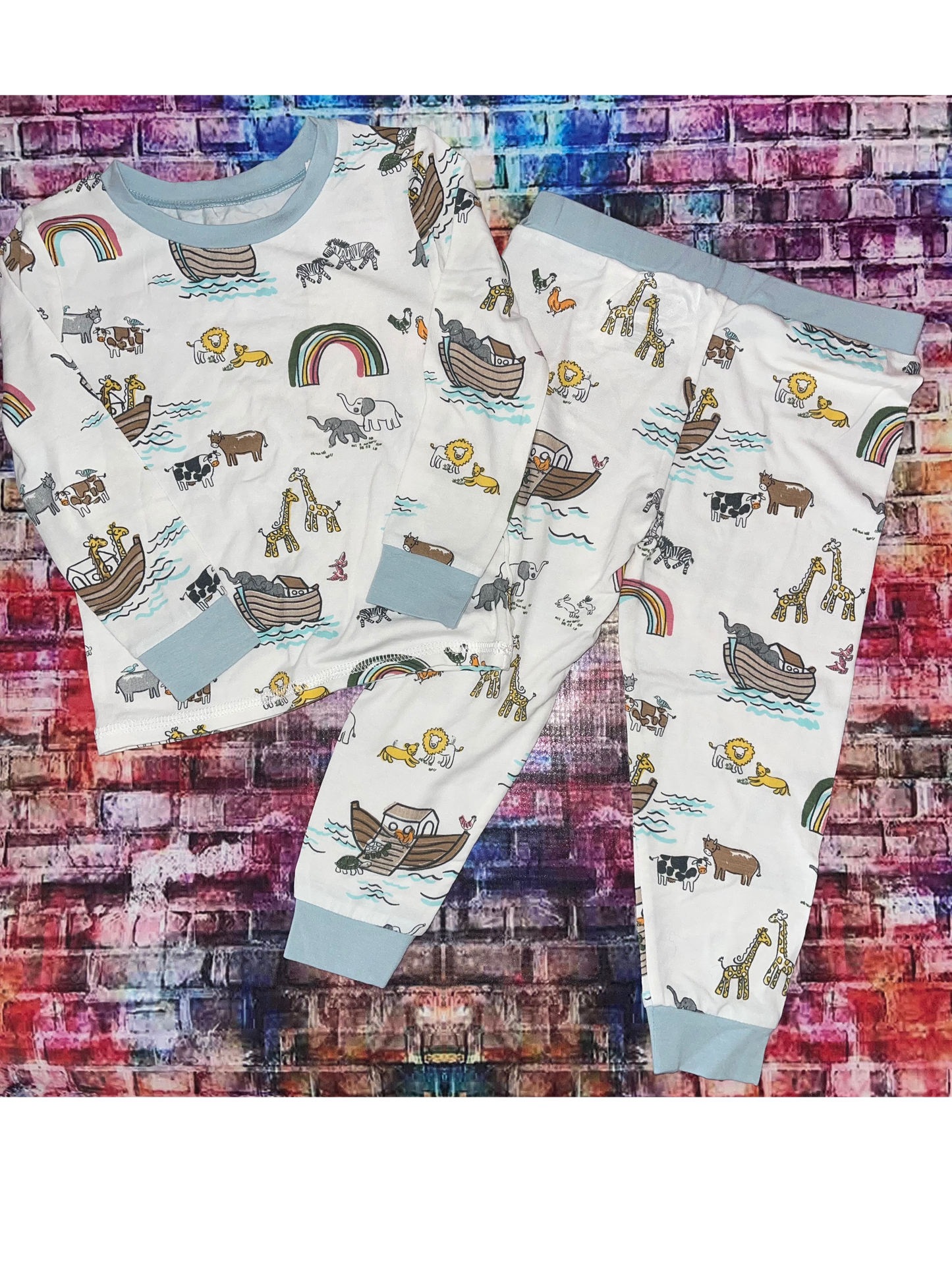 Mudpie Noah's Ark Pajamas