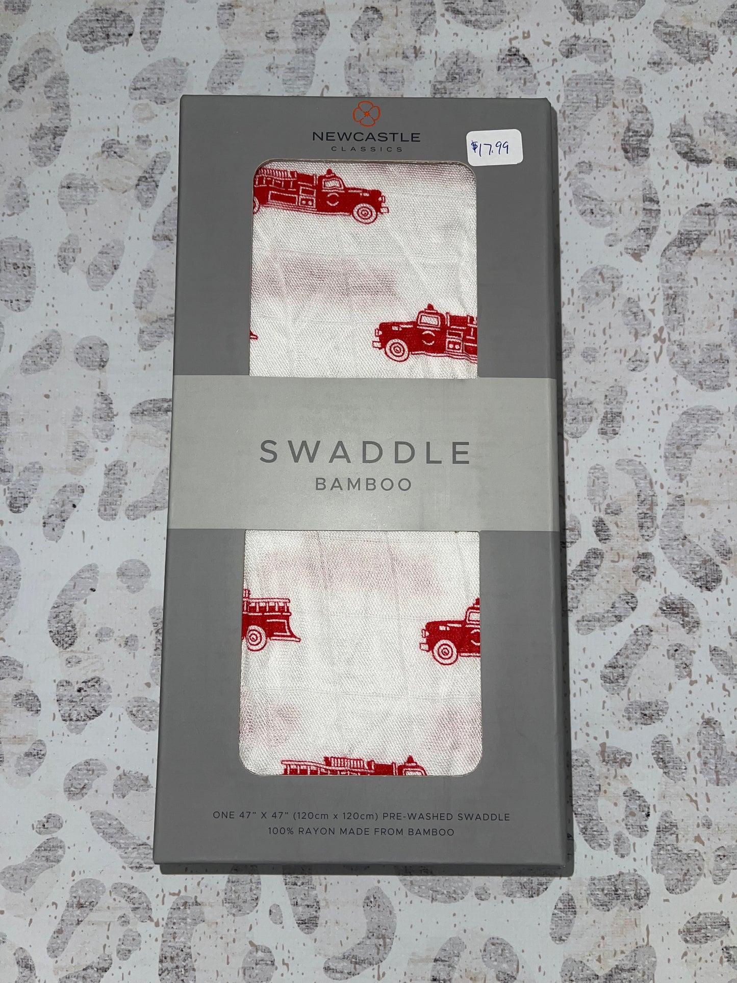 Newcastle Classics Fire Truck Bamboo Swaddle Blanket