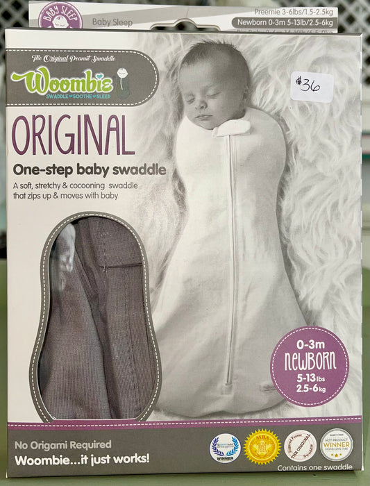 Gray Woombie Swaddle