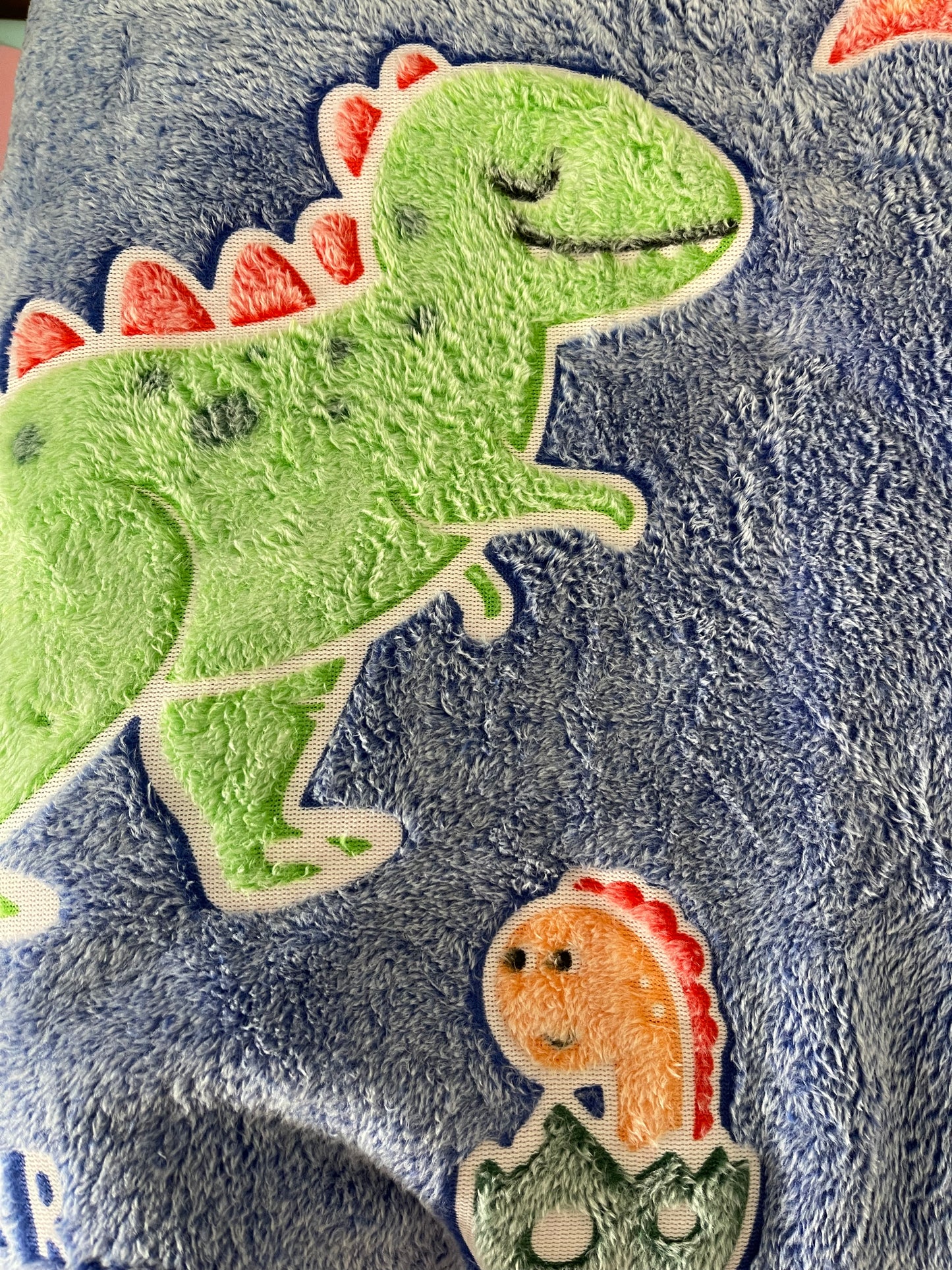 Dino Glow in the Dark Kids Throw Blanket