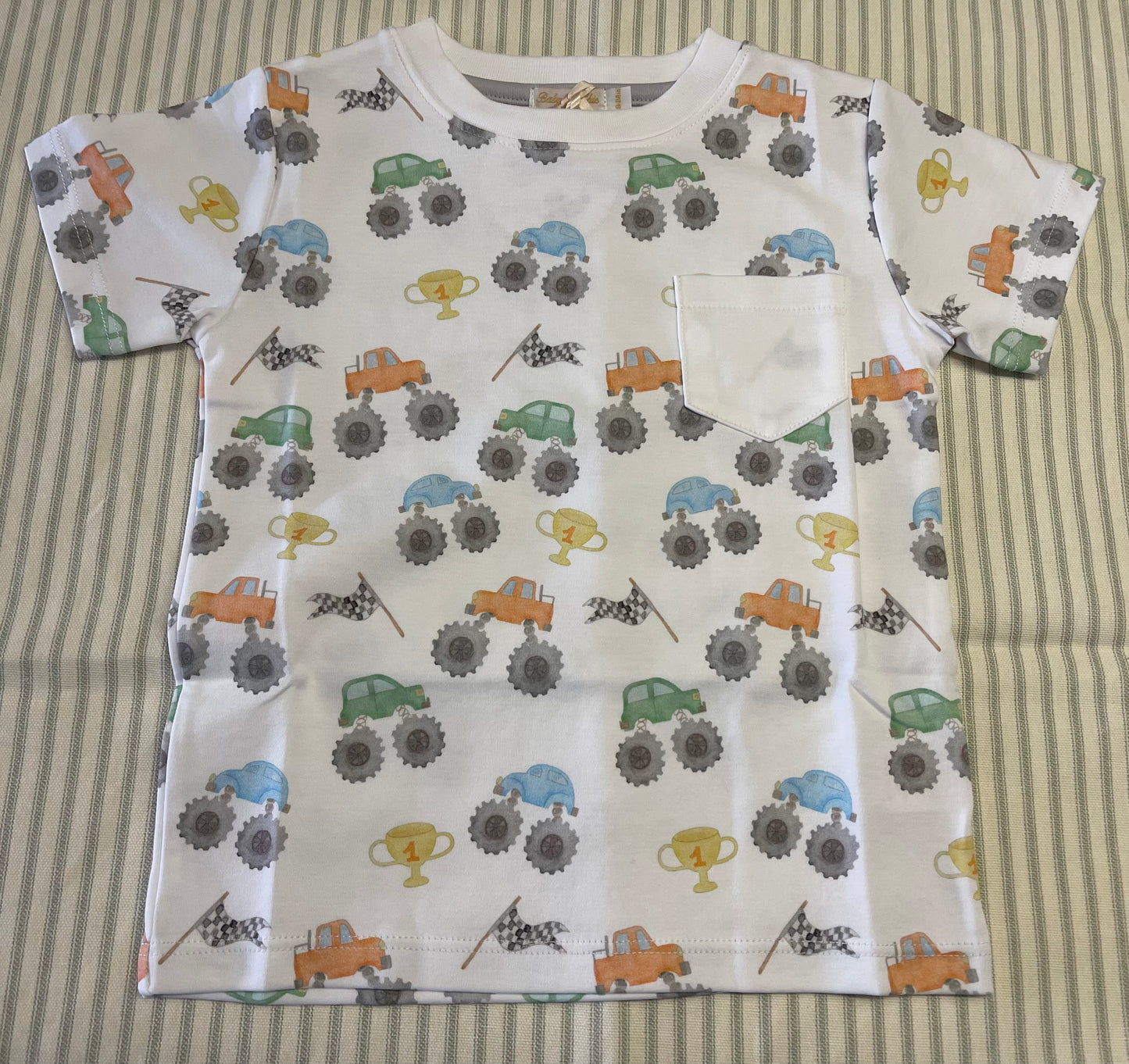 Baby Club Chic Monster Trucks Tee