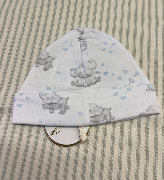 Baby Club Chic Bubbly Elephant Blue Hat 0-3M