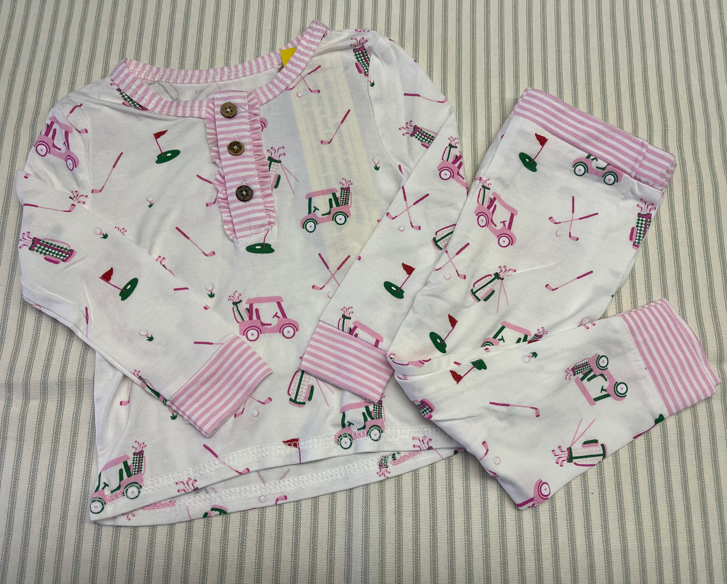 Mudpie Pink Golf Pajama set