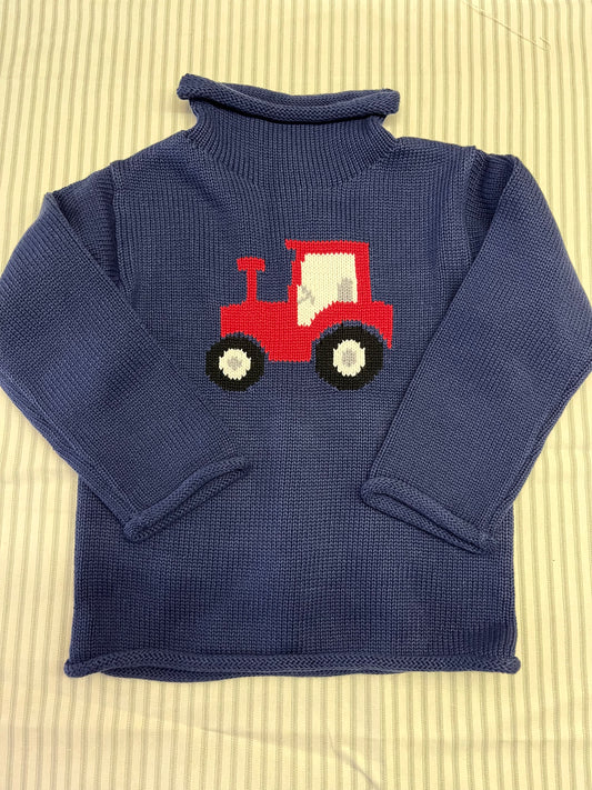 Mudpie Tractor Rollneck Sweater