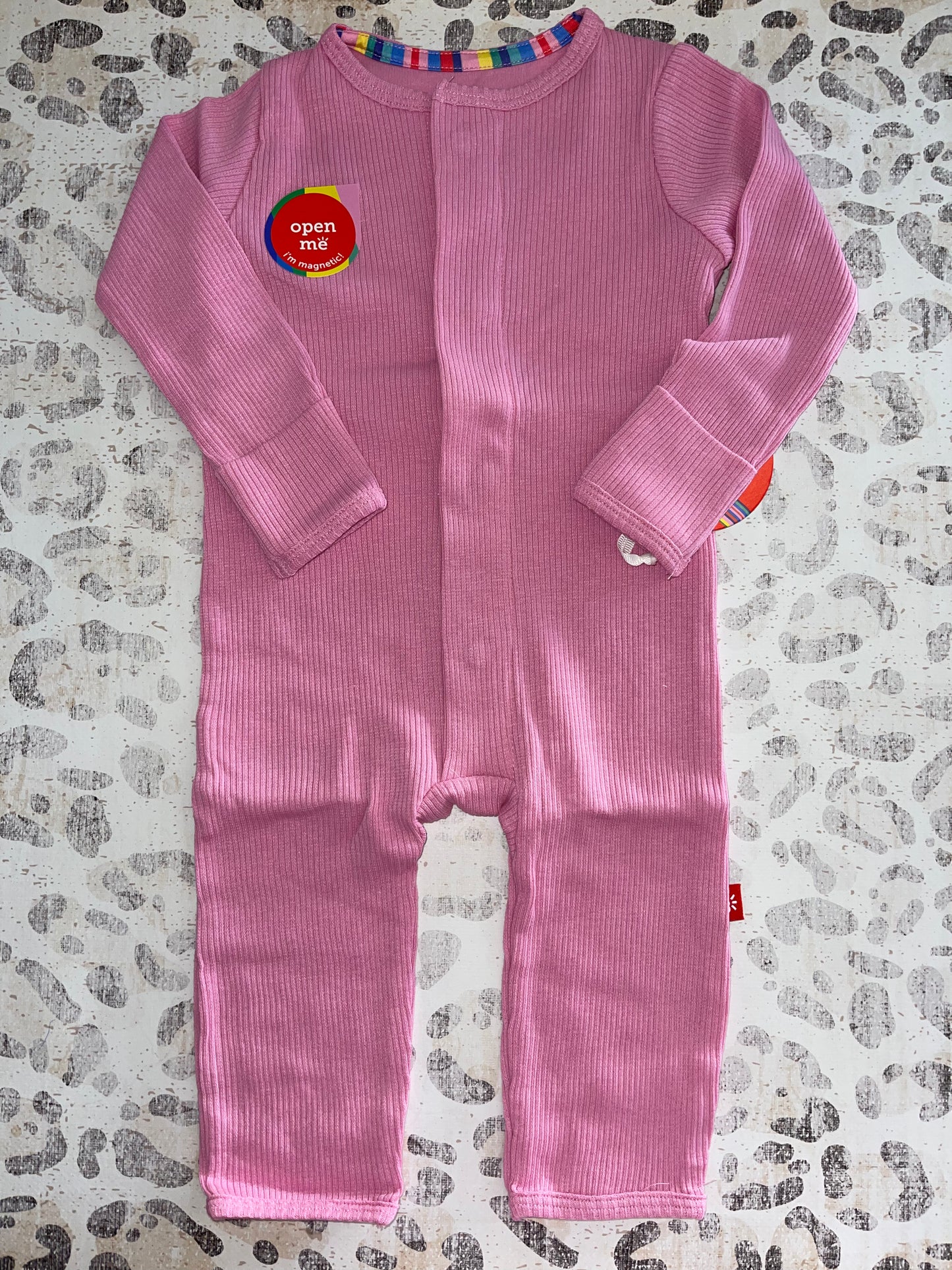 Magnetic Me Mauve Ribbed Coverall