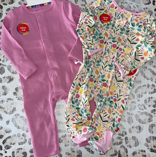 Mauve Ribbed Coverall & Life's Peachy Footie- Lemmer Baby