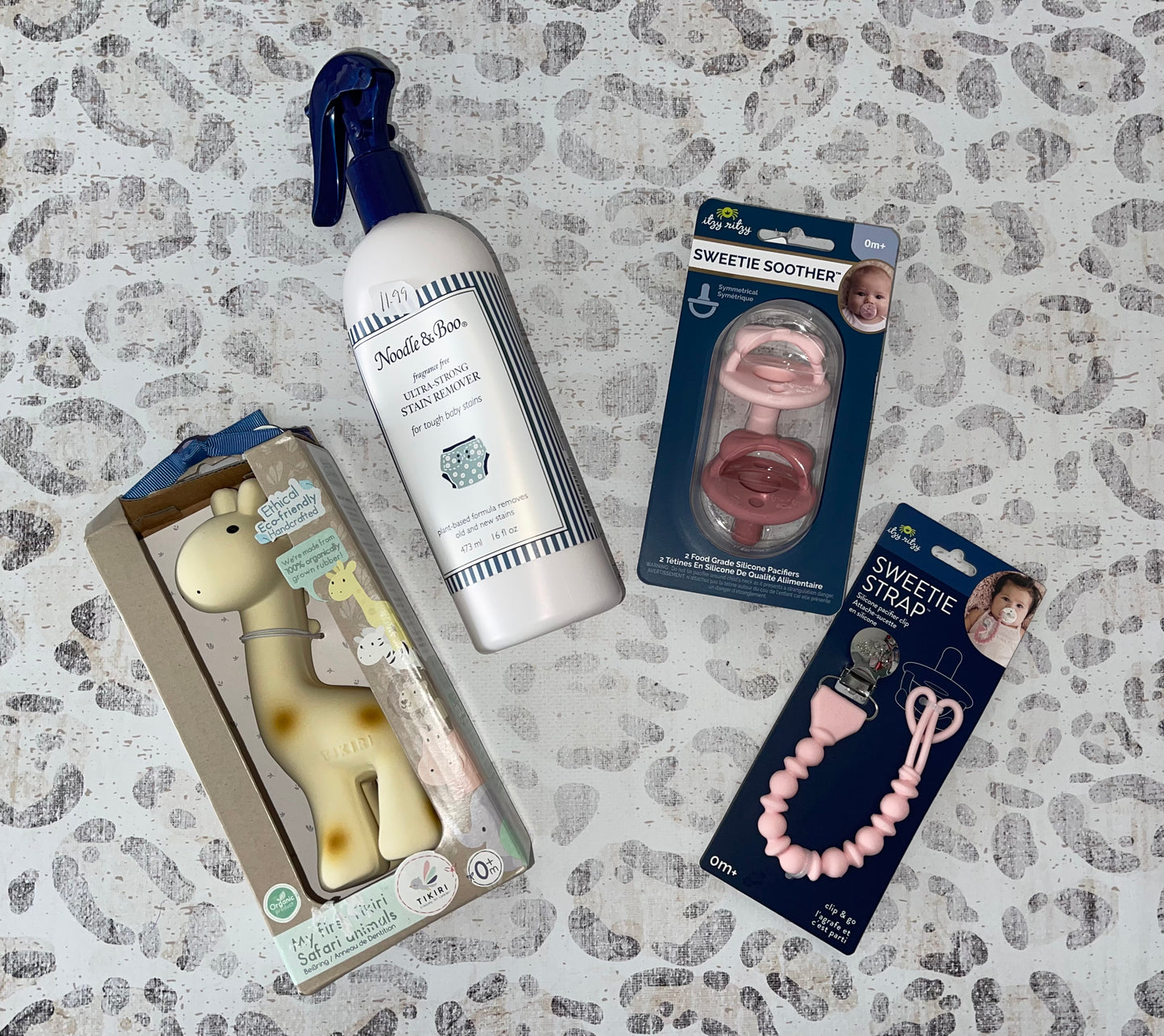 Pacifiers, Rattle, & Stain Remover- Lemmer Baby