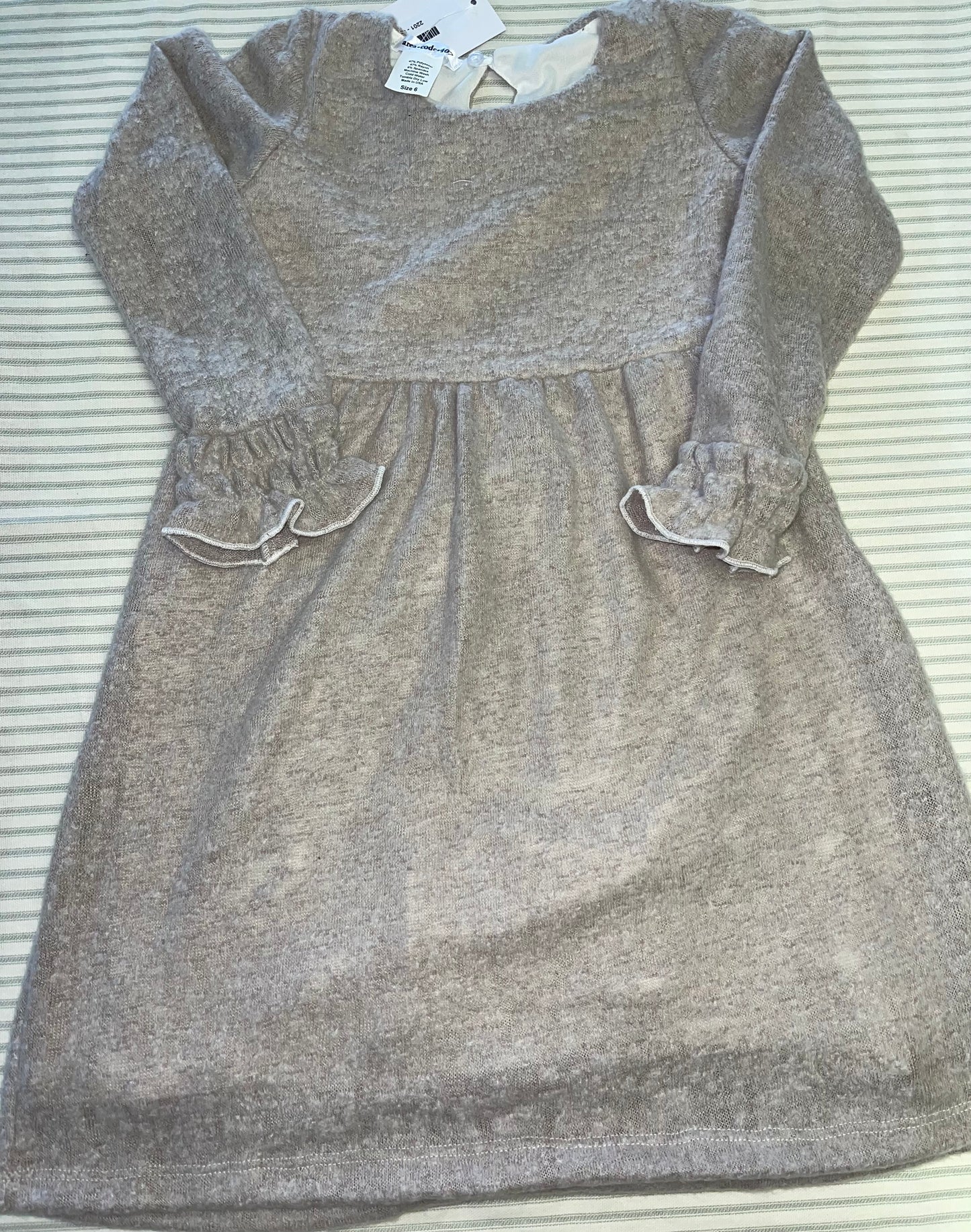 Area Code 407 Taupe B-doll Sweater Lined Dress