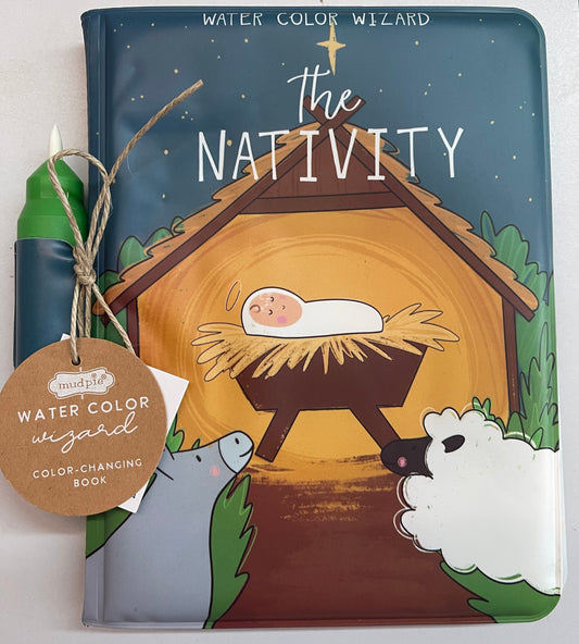 Mudpie "The Nativity" Water Color Book