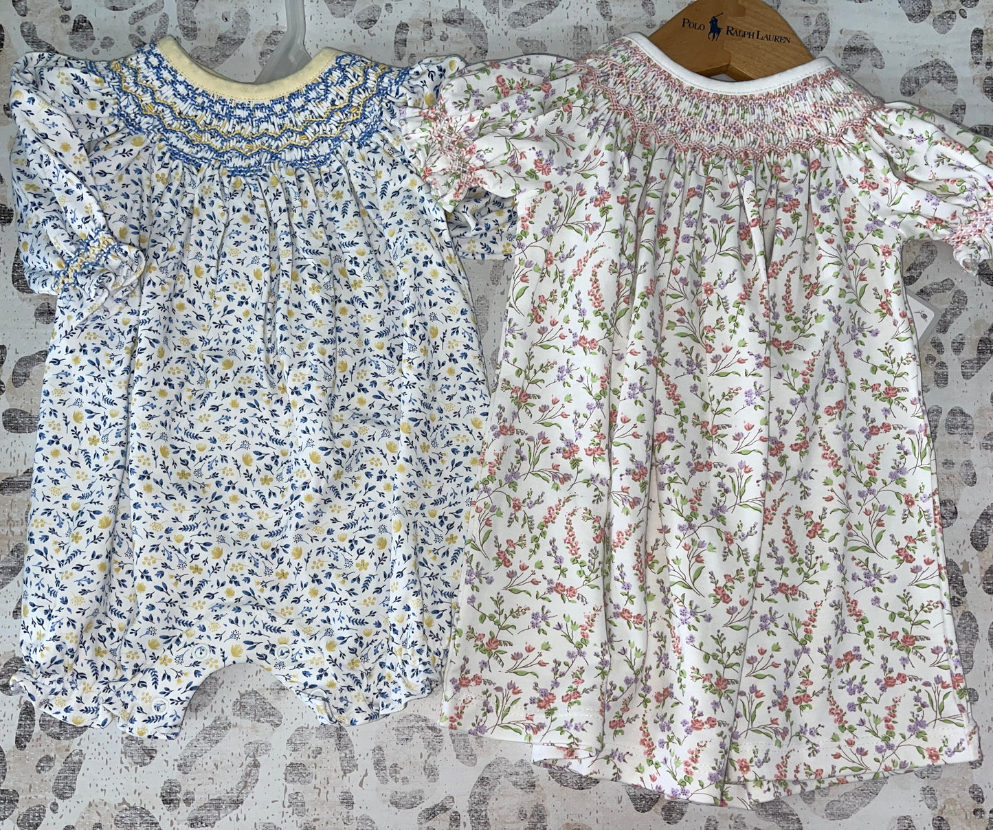 BCC Blue & Yellow floral print bubble & Floral dress  - Smith Baby