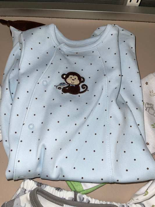 Light Blue Monkey Outfit