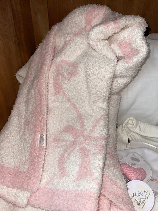 MP Pink Bow Blanket