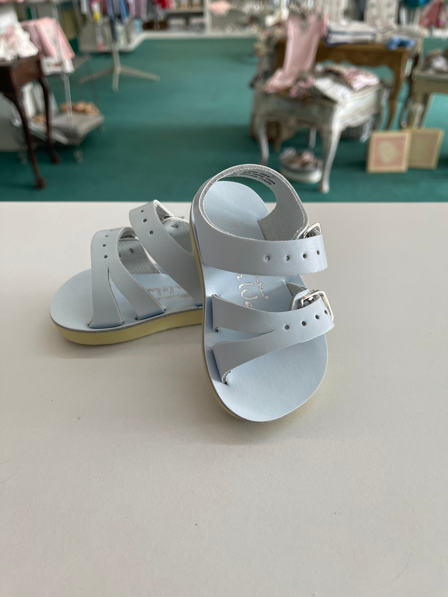 Sun Sans Sailor Shoes  light blue- Walker Baby