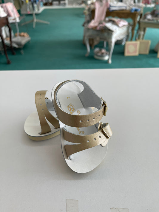 Sun Sans Sailor Shoes- gold