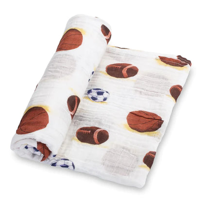 Lolly Banks Sports Cotton Muslin Swaddle Blanket