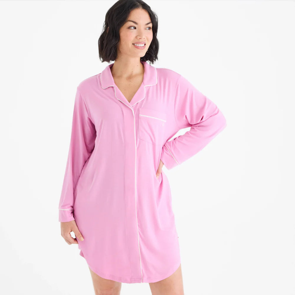 Magnetic Me women's mauve modal magnetic classic with a twist sleep shirt