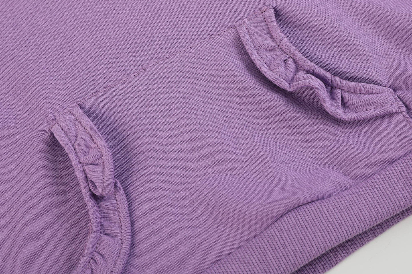 Ruffles - Purple Ruffle Sweatshirt with Jogger Pant Set