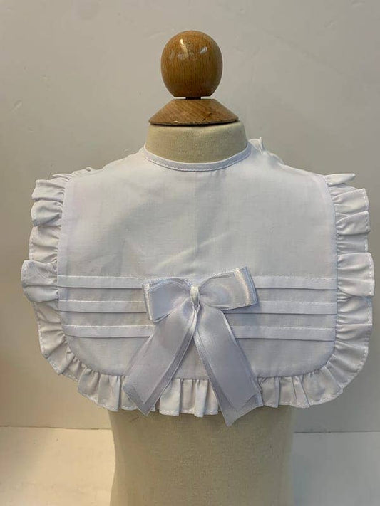 Sweet White Ribbon Bib