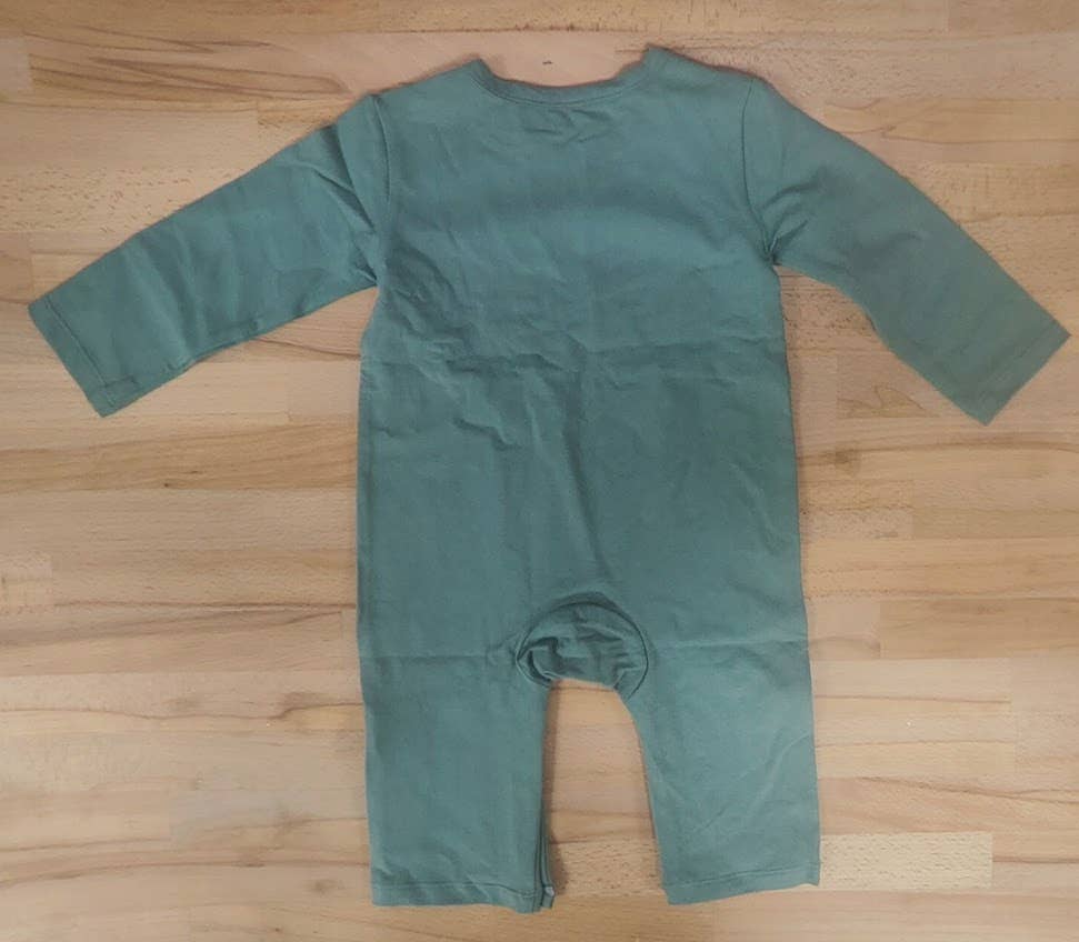 Green Alligator Baby Romper