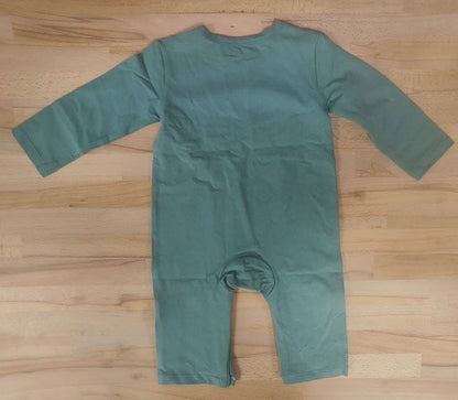 Green Alligator Baby Romper