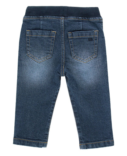 Boys Medium Wash Pull-on Jeans