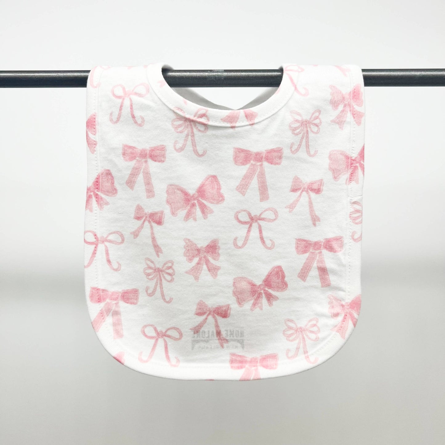 Pink Bows Baby Bib - Shower Gift New Baby Arrival Birthday