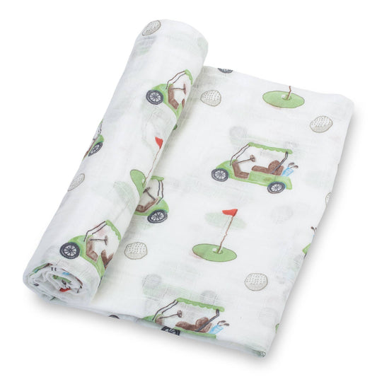 Golf A Round Baby Swaddle Blanket