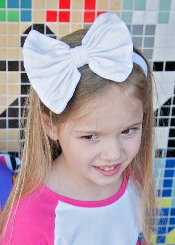 Solid Fabric Bow Headband