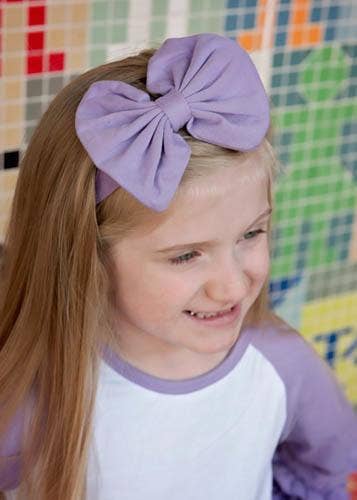 Solid Fabric Bow Headband