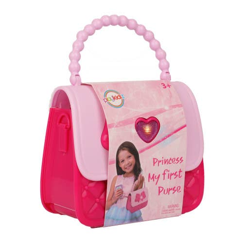 Playkidz Princess My First Purse Set - 8 Pieces Kids Play Purse and Accessories, Pretend Play Toy Set with Cool Girl Accessories, Includes Phone and Bag with Lights And Sound.