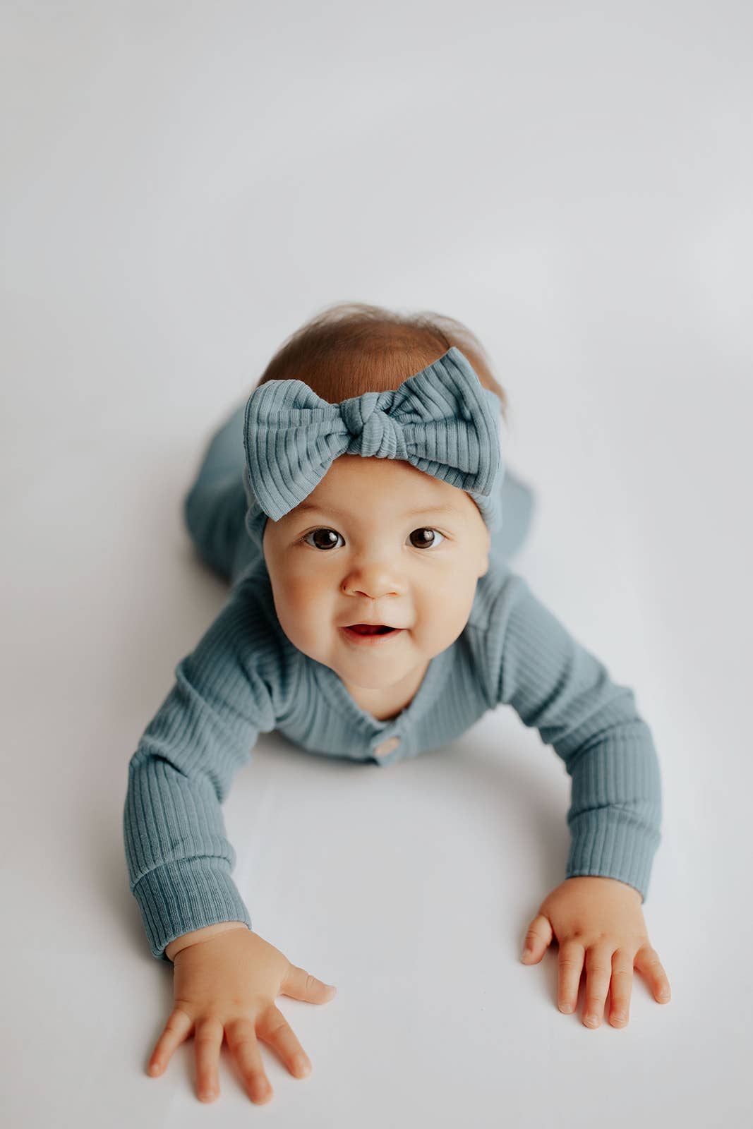 Baby Ribbed Playsuit with Pockets and Bow