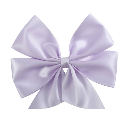 Tutu & Lulu Lilac Mist Purple Satin Large Bow Hair Clip