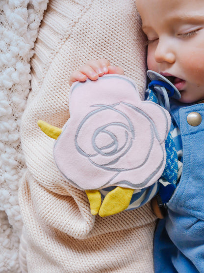 Scrunchie Flower Rose with Crinkle