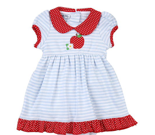 Red Apple Collared S/S Toddler Dress