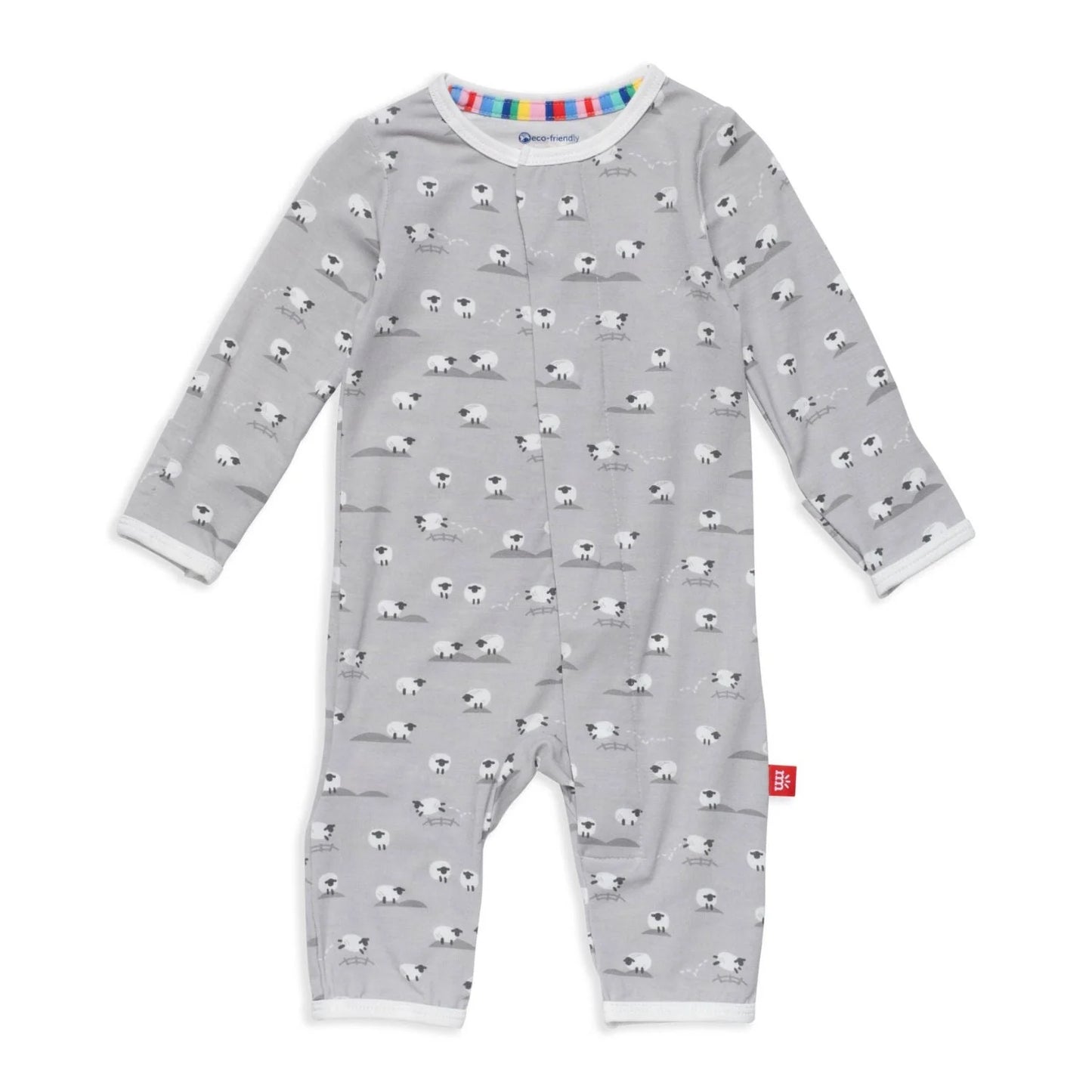 Magnetic Me Baa Baa Baby Gray Modal Magnetic Coverall