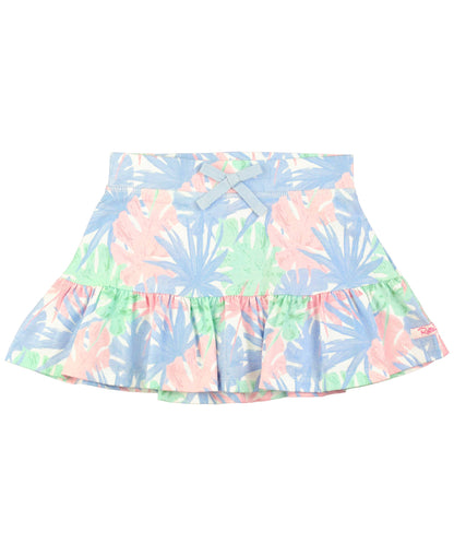 Ruffle Butts Pastel Palms Knit Ruffle Skort